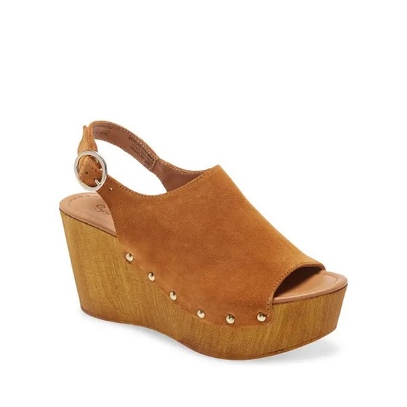Seychelles Shoes - Seychelles Elated Platform Wedge Sandal Cognac